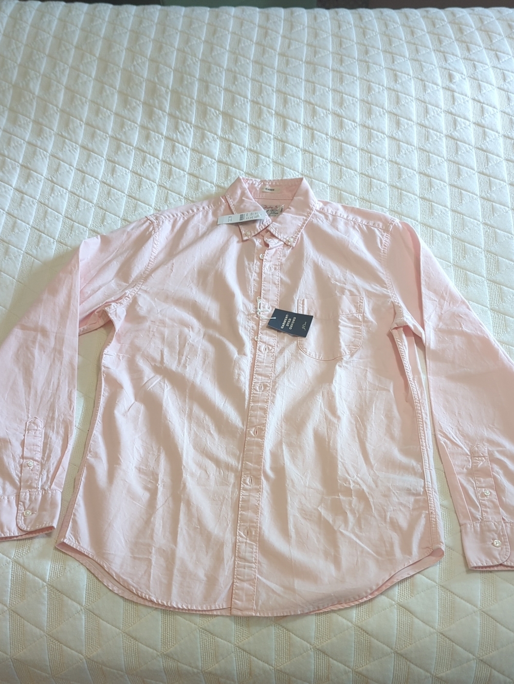 J. Crew Garment Dyed Oxford Shirt Medium Tall